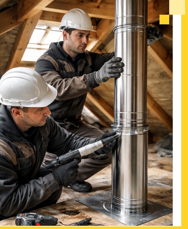 Монтаж дымоходов для каминов в Нерюнгри с гарантией качества