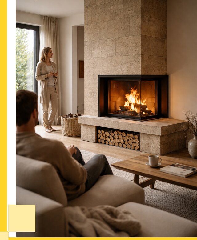 Угловые камины из кирпича установка в Нерюнгри от 162900 р. ЭриданНрю