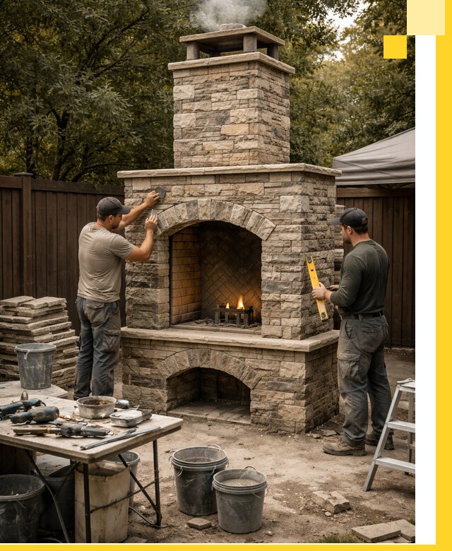 Проектирование и установка уличных каминов в Нерюнгри