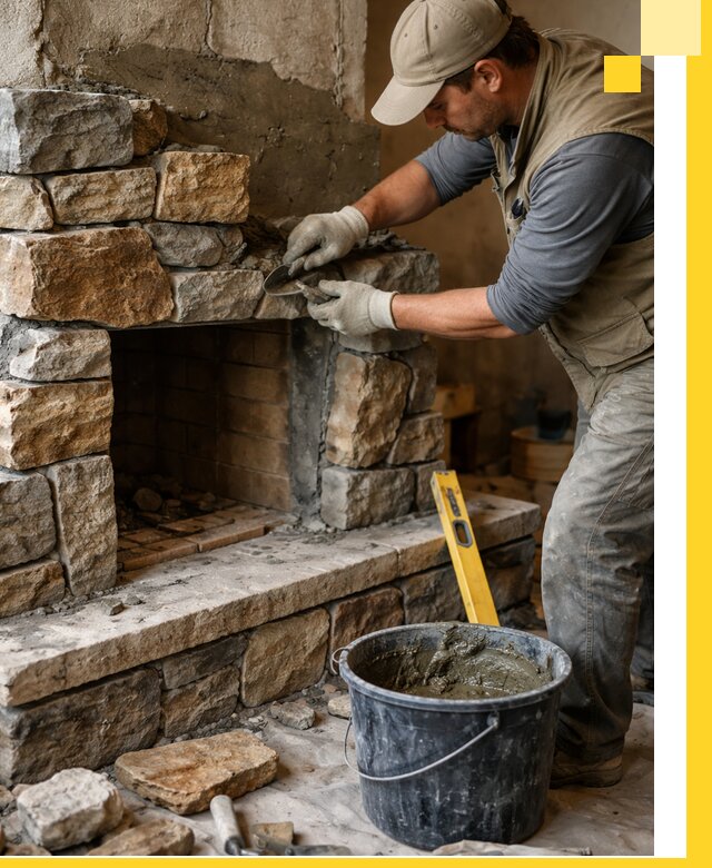 Изготовление и установка каменных каминов под ключ в Нерюнгри