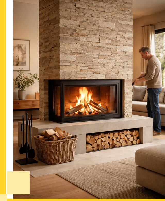 Дровяной камин под ключ в Нерюнгри от 217200 р. | ЭриданНрю