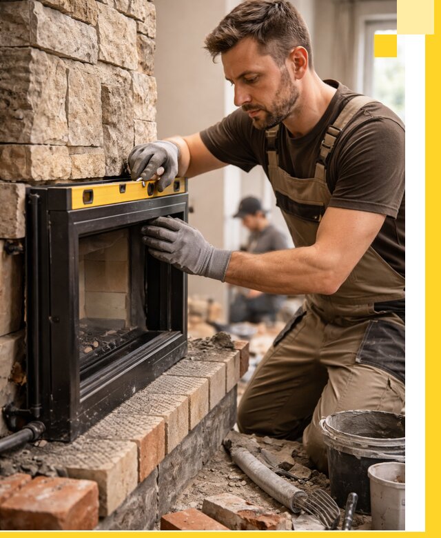 Дровяные камины под ключ в Нерюнгри: монтаж, обустройство