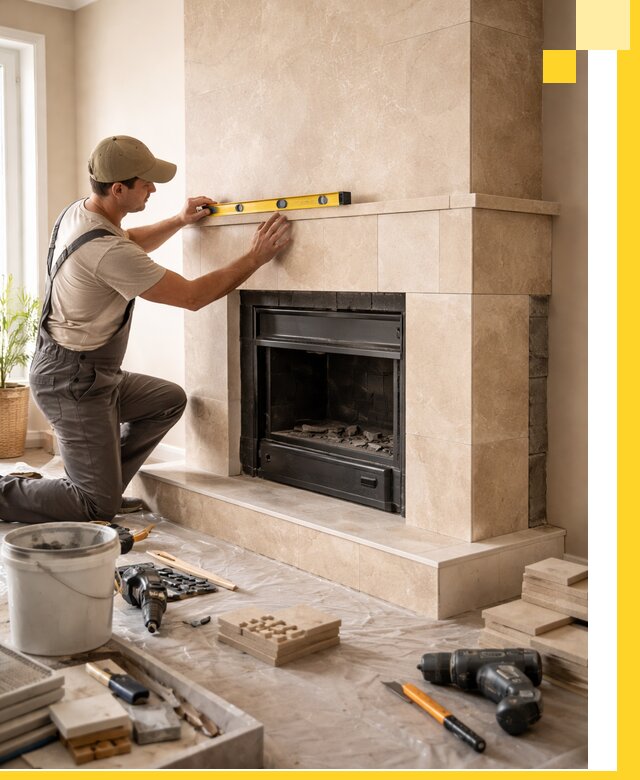 Установка и монтаж каминов в частном доме под ключ в Нерюнгри