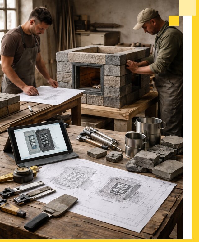 Разработка проектов печей с согласованием и монтажом в Нерюнгри