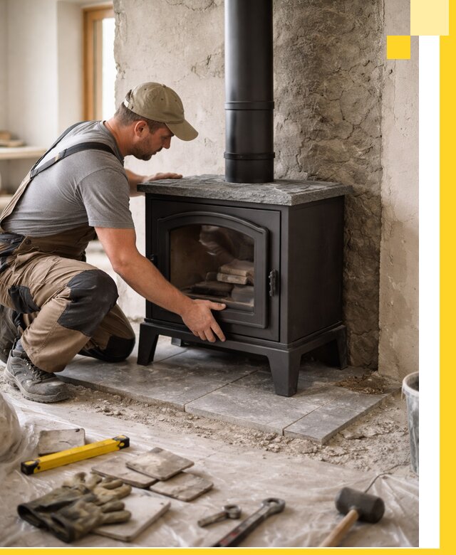 Профессиональный монтаж печей и каминов в Нерюнгри под ключ