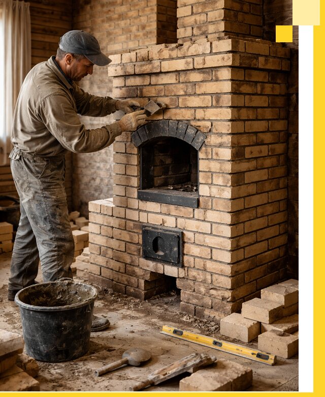 Кирпичные печи под ключ в Нерюнгри: проектирование и кладка