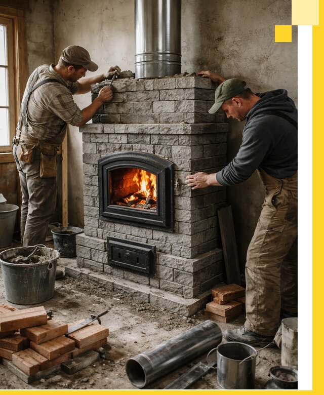 Производство, поставка и монтаж дровяных печей в Нерюнгри