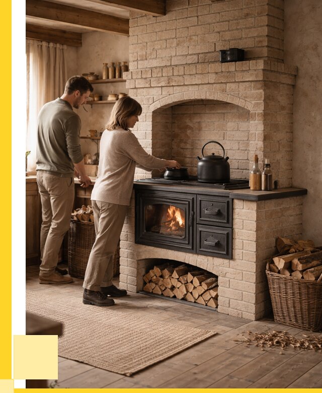 Печи с плитой в Нерюнгри от 48870 р. | ЭриданНрю — кирпичная печь