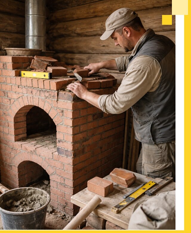 Изготовление и установка русских печей в Нерюнгри под ключ