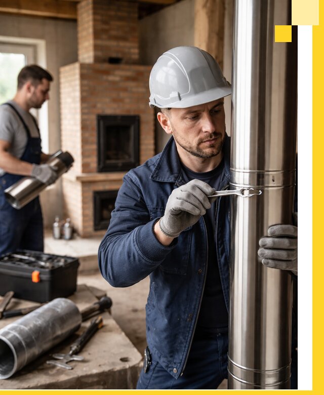 Профессиональный монтаж дымоходов для печей в Нерюнгри