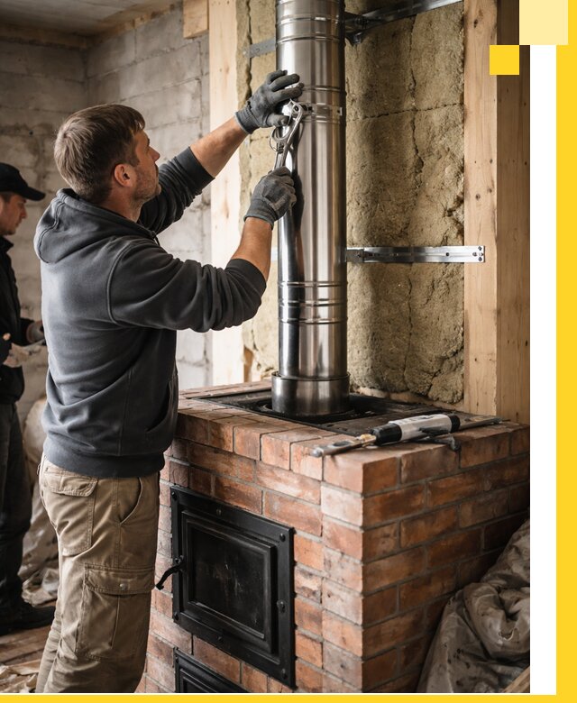 Изготовление и монтаж печей и дымоходов под ключ в Нерюнгри