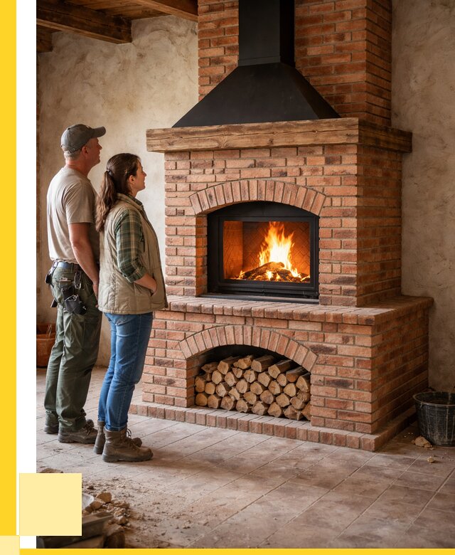 Печи камины из кирпича в Нерюнгри от 130320 р. | ЭриданНрю
