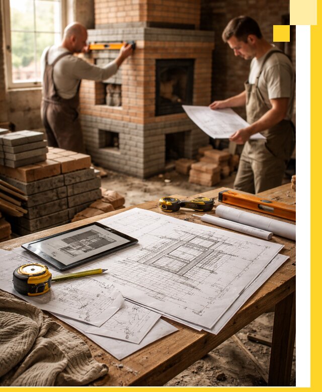 Проекты печей и каминов с индивидуальным дизайном в Нерюнгри