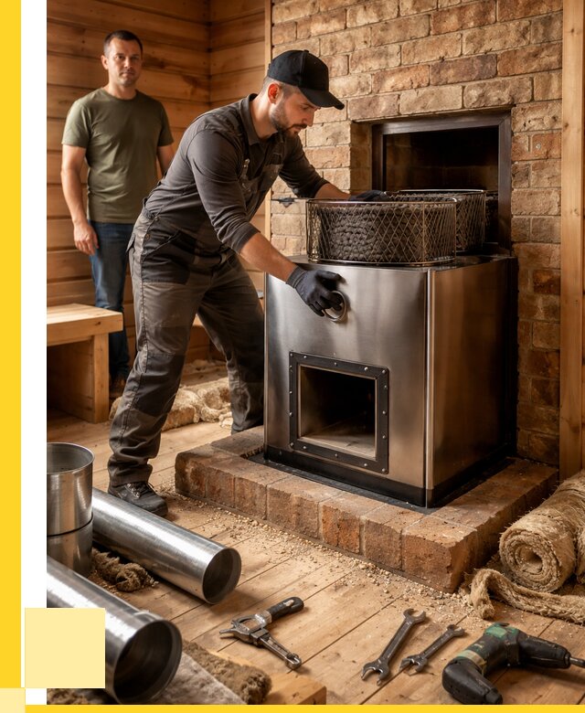 Монтаж банных печей под ключ в Нерюнгри от 19548 р., ЭриданНрю