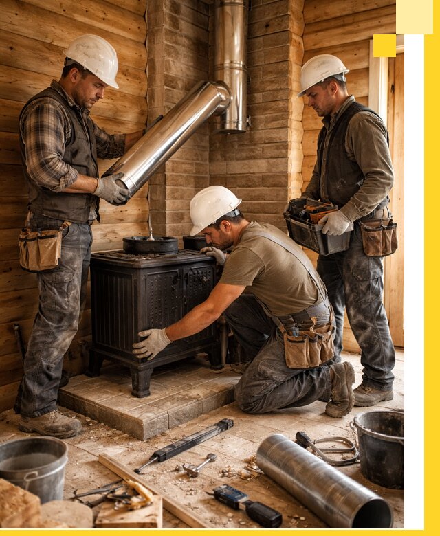 Профессиональный монтаж банных печей и дымоходов в Нерюнгри