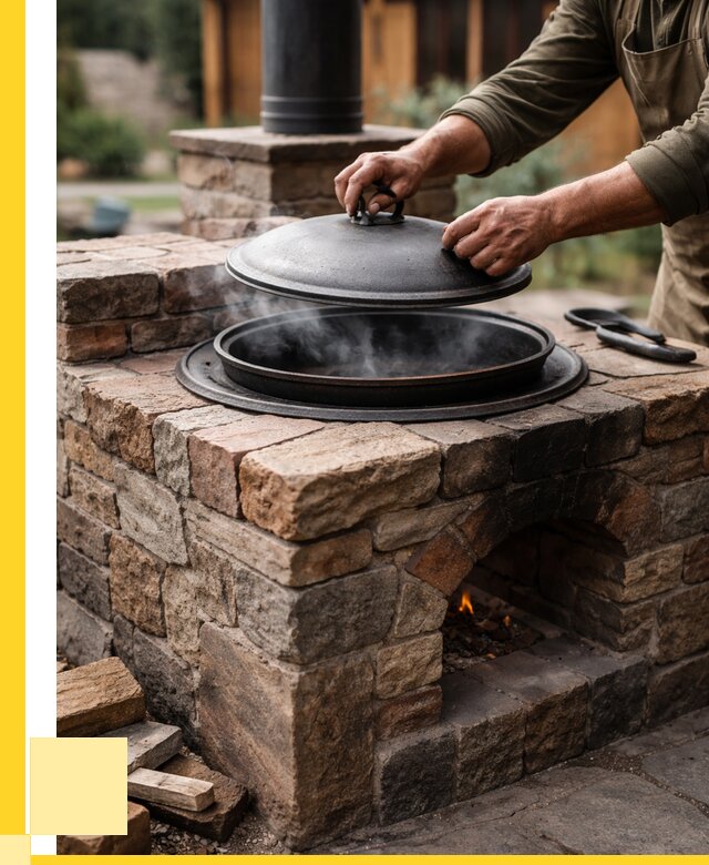 Печи для казана в Нерюнгри по цене от 19548 р. | ЭриданНрю