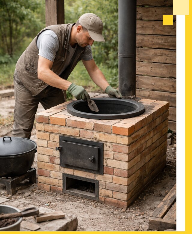 Изготовление и установка печей для казана в Нерюнгри под ключ