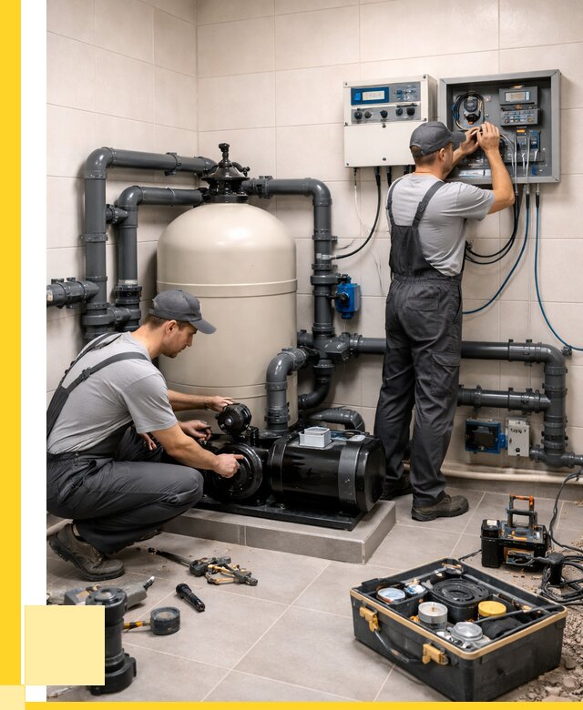 Монтаж оборудования для бассейнов в Нерюнгри от 43440 р. | ЭриданНрю