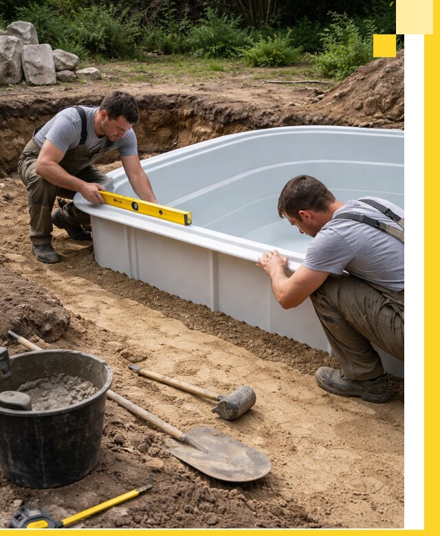 Производство и установка пластиковых бассейнов в Нерюнгри под ключ