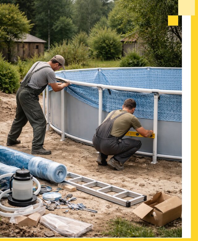 Установка и монтаж каркасных бассейнов в Нерюнгри под ключ