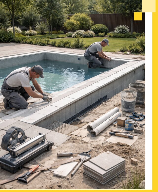 Строительство открытых бассейнов под ключ в Нерюнгри профессионально