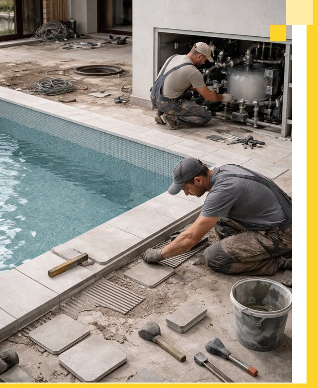 Строительство и монтаж бассейнов в коттедже в Нерюнгри