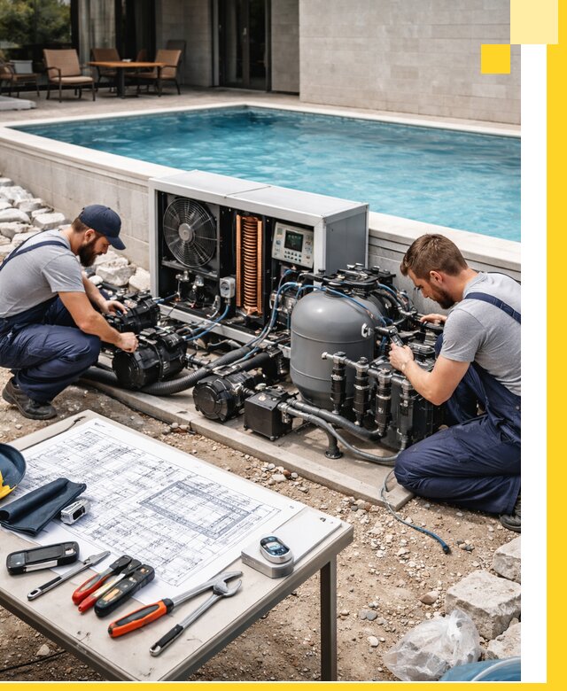 Проектирование и монтаж бассейнов с подогревом в Нерюнгри