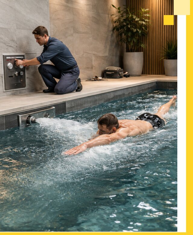 Проектирование и монтаж бассейнов с противотоком в Нерюнгри