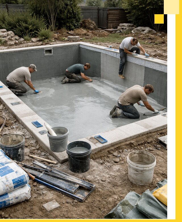 Изготовление и монтаж чаши бассейна под ключ в Нерюнгри