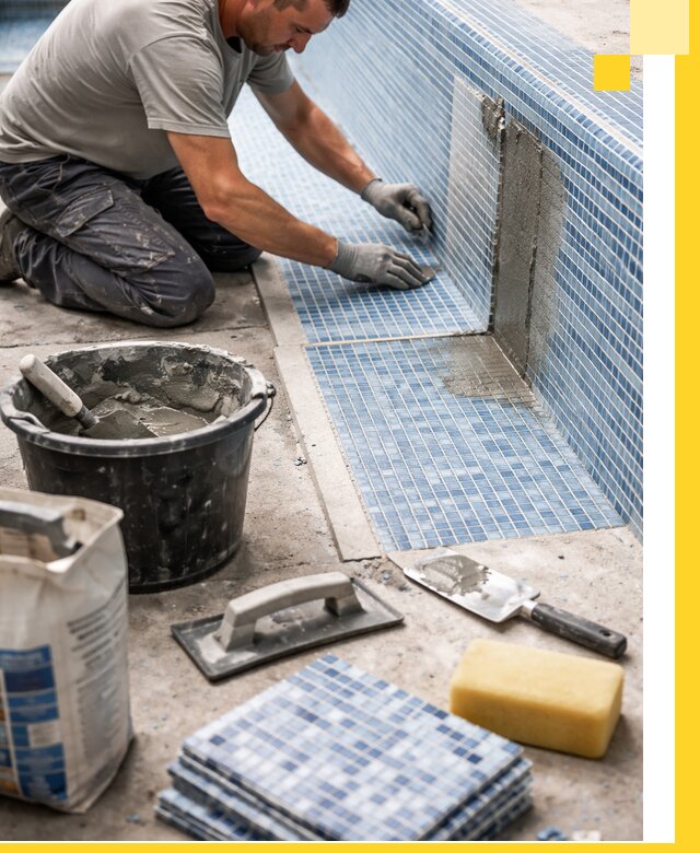 Укладка и ремонт мозаики для бассейнов под ключ в Нерюнгри