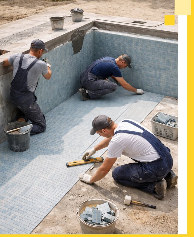 Укладка и установка плитки для бассейнов под ключ в Нерюнгри