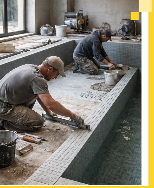 Строительство бассейна в частном доме в Нерюнгри под ключ