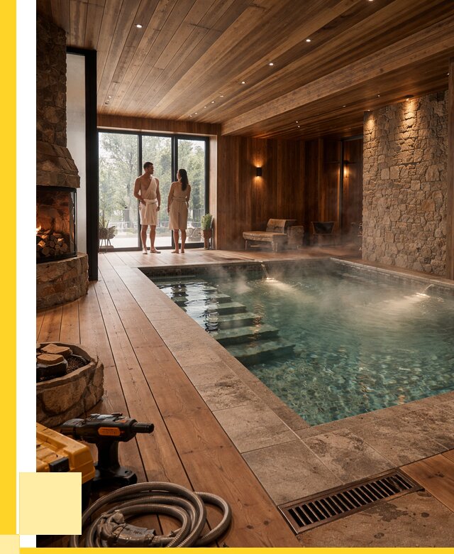 Проекты бань с бассейном под ключ в Нерюнгри от 81450 р., ЭриданНрю