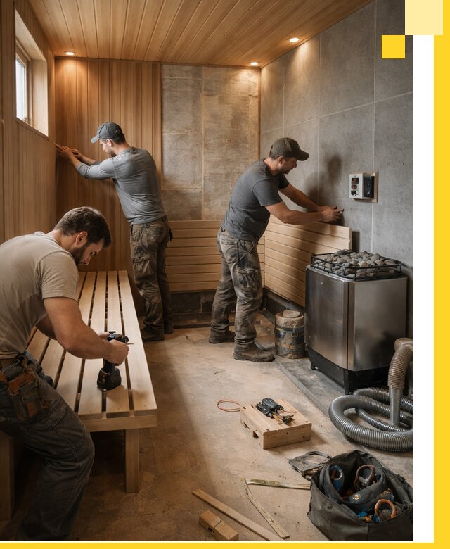 Сауны под ключ в Нерюнгри, проектирование, строительство, отделка