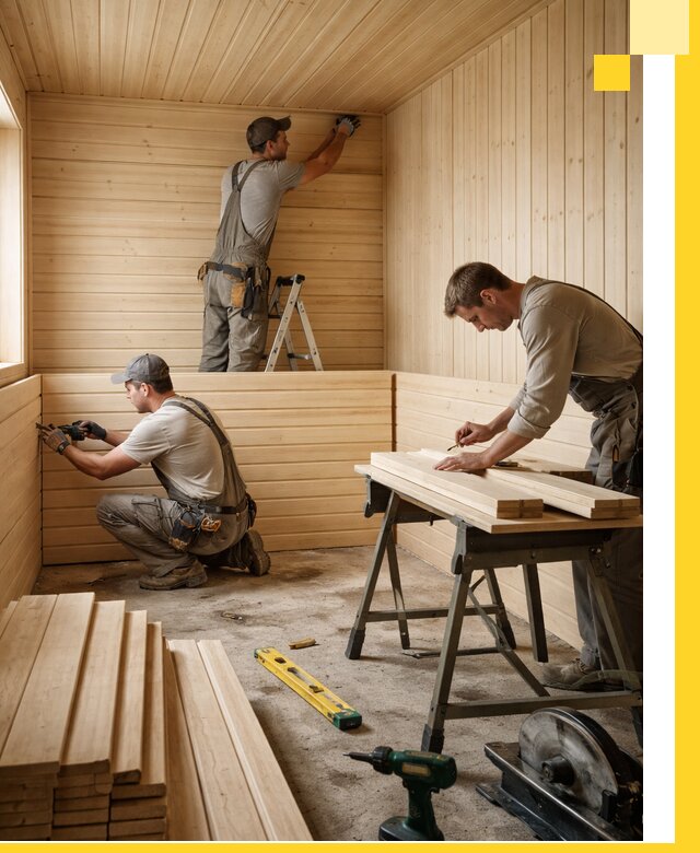 Обшивка саун в Нерюнгри из натуральной древесины под ключ