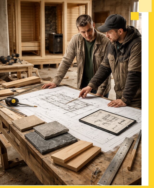 Проекты бань под ключ и планы строительства в Нерюнгри