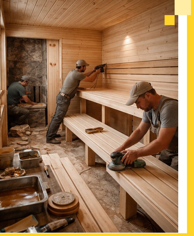 Профессиональная отделка бань в Нерюнгри под ключ, с гарантией