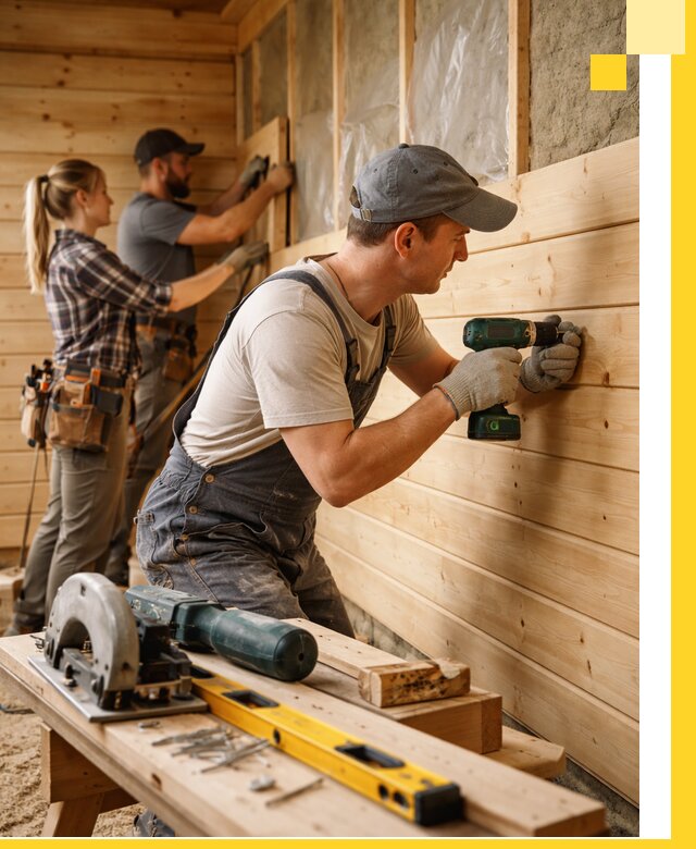 Обшивка бань под ключ в Нерюнгри: отделка стен и потолков