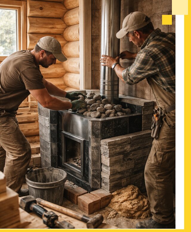 Строительство и отделка русских бань под ключ в Нерюнгри