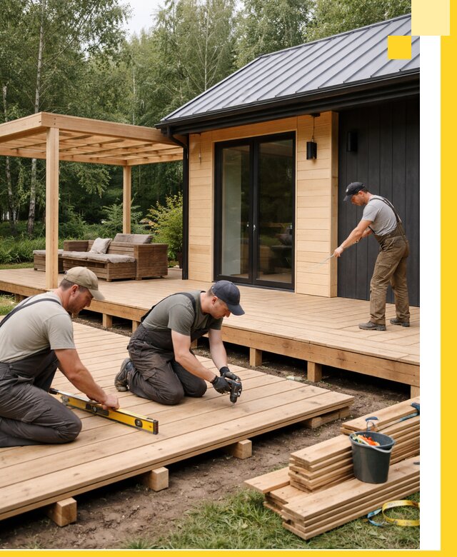 Строительство бань с террасой и бассейном под ключ в Нерюнгри