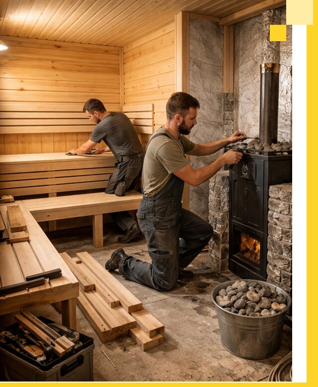 Дизайн и строительство интерьеров бань под ключ в Нерюнгри