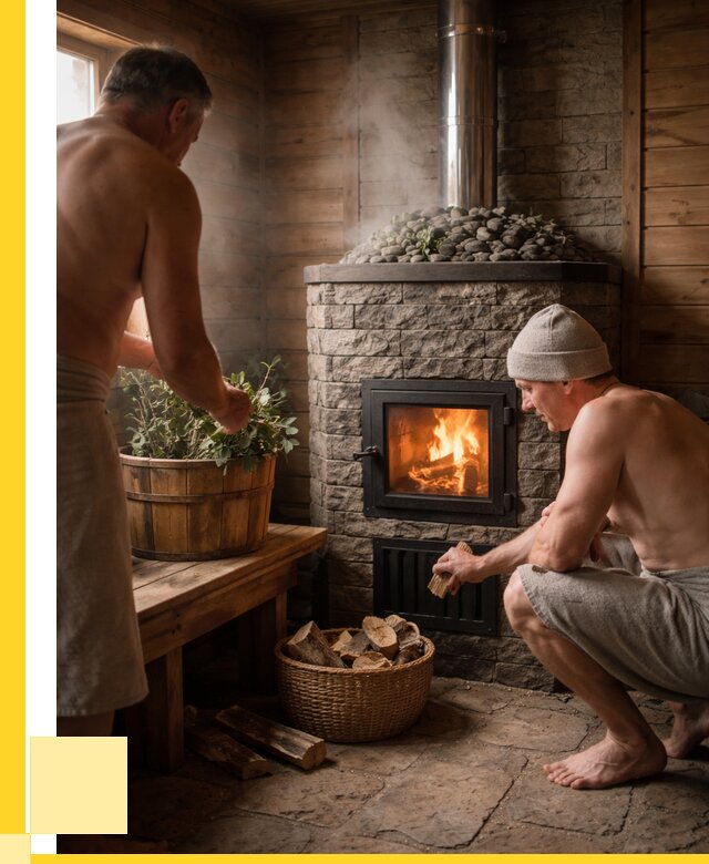 Банные печи под ключ в Нерюнгри от 48870 р. | ЭриданНрю кирпичная