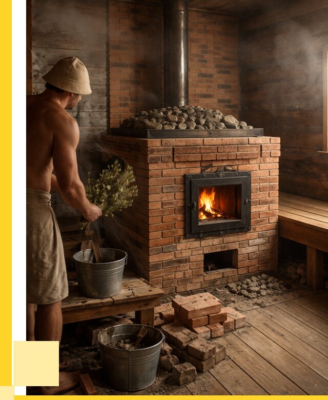 Кирпичные банные печи в Нерюнгри от 97740 р. | ЭриданНрю