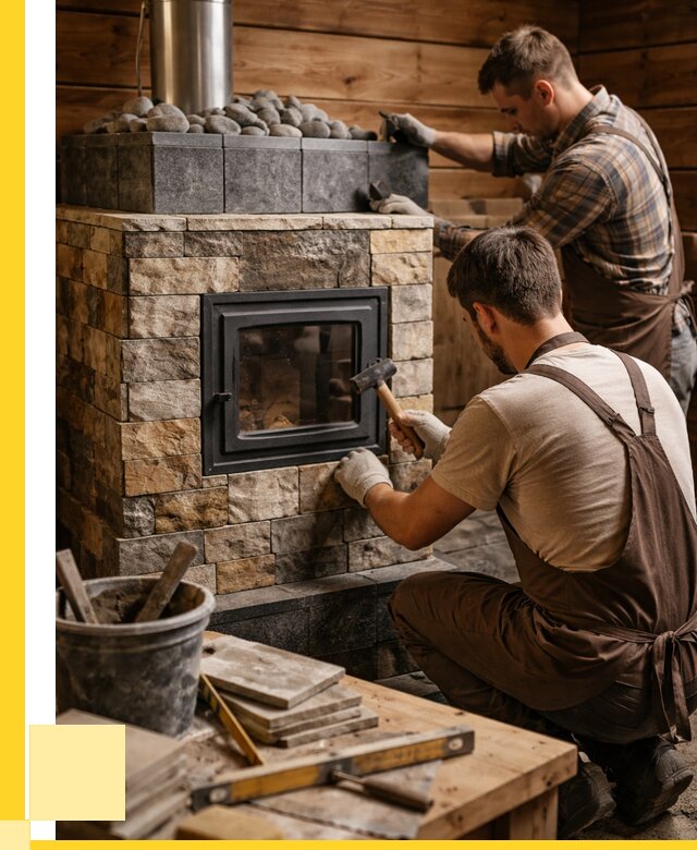 Облицовка банной печи в Нерюнгри от 16290 р. | ЭриданНрю