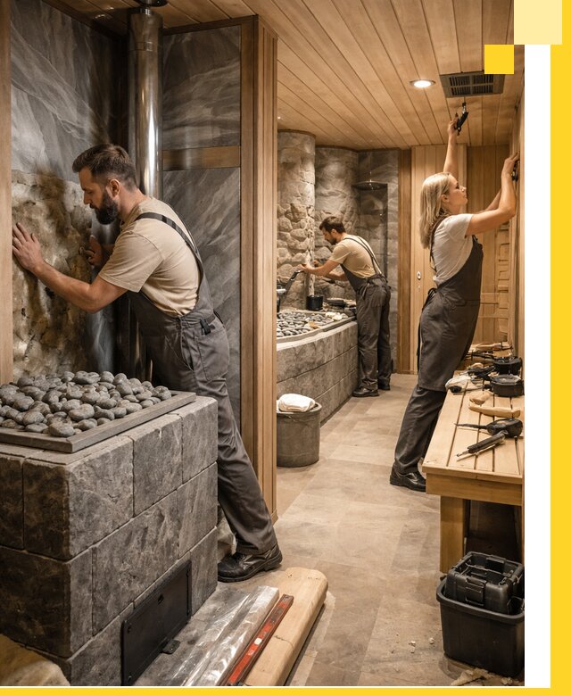 Строительство бань и SPA процедур в Нерюнгри под ключ и отделкой