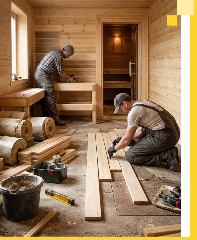 Индивидуальный проект бани с комнатой отдыха под ключ в Нерюнгри