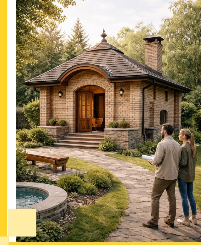 Проект кирпичной бани в Нерюнгри от 32580 р. | ЭриданНрю