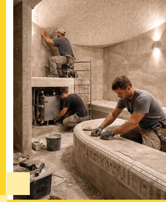 Монтаж хамамов под ключ в Нерюнгри от 271500 р. ЭриданНрю