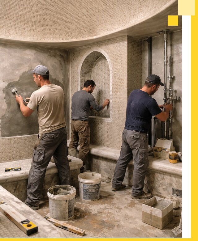 Профессиональный монтаж хамамов под ключ в Нерюнгри с гарантией