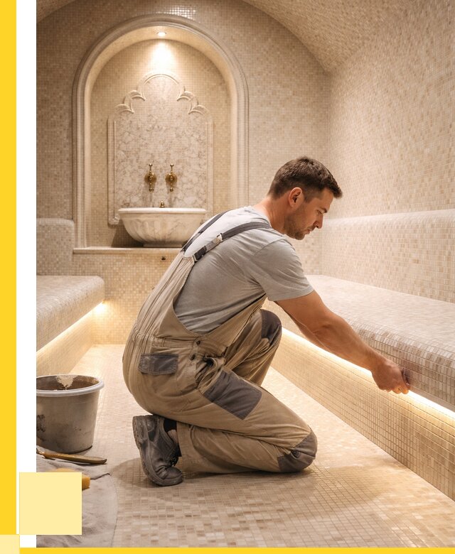 Отделка хамамов под ключ в Нерюнгри от 5973 р. | ЭриданНрю